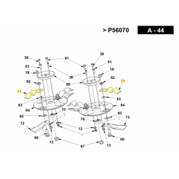 Oberes Gegenwinkelmesser für Rasenmäher Gianni Ferrari 01.33.01.0200 – GIANNI FERRARI – Rasenmähermesser – Gartengeschäft 