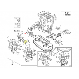 Boitier de renvoi d'angle côté gauche Gianni Ferrari 01.90.00.0284 - GIANNI FERRARI - Pièces détachées & conso - Jardin Affaires