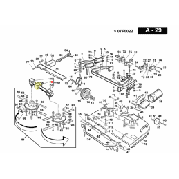 Boitier renvoi d'angle pour tondeuse de coupe Gianni Ferrari 01.90.00.0421 - GIANNI FERRARI - Pièces détachées & conso - Jardin 