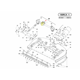 Boitier renvoi d'angle pour tondeuse de coupe Gianni Ferrari 01.90.00.0421 - GIANNI FERRARI - Pièces détachées & conso - Jardin 