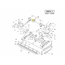 Boitier renvoi d'angle pour tondeuse de coupe Gianni Ferrari 01.90.00.0421 - GIANNI FERRARI - Pièces détachées & conso - Jardin 