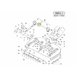 Boitier renvoi d'angle pour tondeuse de coupe Gianni Ferrari 01.90.00.0421 - GIANNI FERRARI - Pièces détachées & conso - Jardin 