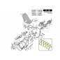 Kit de palas de turbina + tornillos, Gianni Ferrari 01.90.00.2060