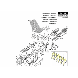 Kit pales de turbine + vis, Gianni Ferrari 01.90.00.2060 - GIANNI FERRARI - Ecrou et vis de lame - Jardin Affaires 