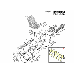 Kit lâmina de turbina + parafusos, Gianni Ferrari 01.90.00.2060 - GIANNI FERRARI - Porca e parafuso da lâmina - Garden Business 