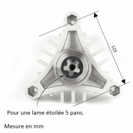 5-star self-supporting blade bearing Husqvarna, Bestgreen, Mc Culloch, Jonsered, 130794, 532130794, 130774 - JARDIN AFFAIRES - P