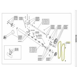 Courroie de transmission pour broyeur DEL MORINO 42800016 - DEL MORINO - Courroie tondeuse - Jardin Affaires
