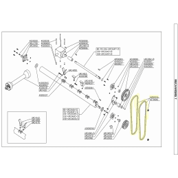 Cinghia di trasmissione per trituratore DEL MORINO 42800016 - DEL MORINO - Cinghia originale - Jardinaffaires 