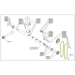 Cinghia di trasmissione per trituratore DEL MORINO 42800039 - DEL MORINO - Cinghia originale - Jardinaffaires 