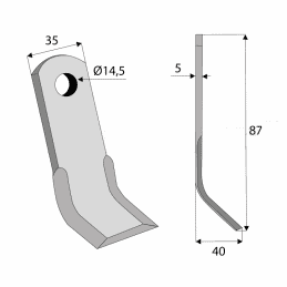 Couteau  Del Morino URC405D - DEL MORINO - Couteau - Jardin Affaires