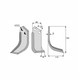 Cuchillo recto Del Morino HOL154D - DEL MORINO - Cuchillos - Negocios de Jardín 