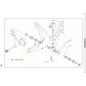 Linker mes voor achterste frees, steenvergruizer Del Morino, Agrint, HOL215D Linker mes voor achterste frees, steenvergruizer Del Morino, Agrint, HOL215D