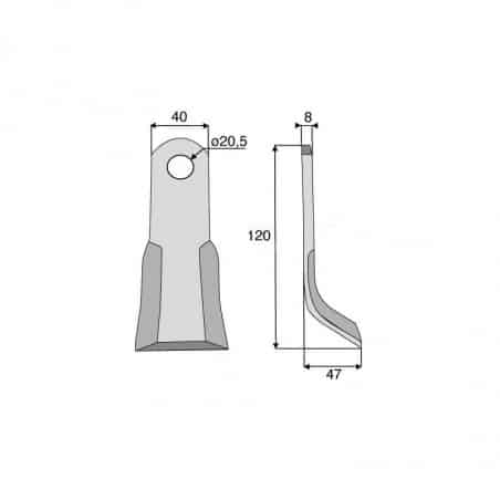 Couteau Y Del Morino URC404D