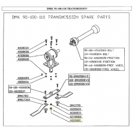 Écrou pour fixation du support de lames pour gyrobroyeur Del morino - 40200021 - DEL MORINO - Ecrou et vis de lame - Jardin Affa