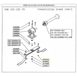 Écrou pour vis de lame Del morino pour gyrobroyeurs DMK - 40200018 - DEL MORINO - Ecrou et vis de lame - Jardin Affaires 