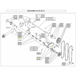 Distanziale per Delmorino Flipper, Centurion, Trituratore agricolo - URC412D - DEL MORINO - Ricambi e accessori - Jardinaffaires