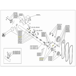 Entretoise pour broyeur Delmorino Flipper, Centurion, Farm - URC412D - DEL MORINO - Pièces détachées & conso - Jardin Affaires 