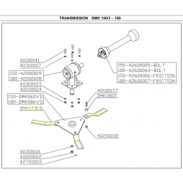 Lame gyrobroyeur Del Morino DMK173CD