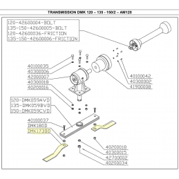 Cuchilla cortadora rotativa Del Morino DMK173BD - DEL MORINO - Cuchillas para cortacésped - Negocios de jardín 