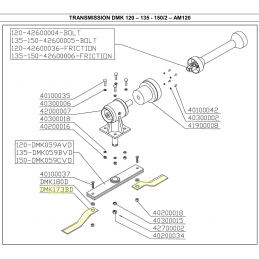 Lame gyrobroyeur Del Morino DMK173BD