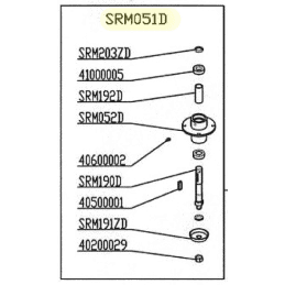 Palier de lame pour tondeuses de finition  Delmorino (ET120, PSM120, SRM, PRM, XRM)- SRM051D - DEL MORINO - Palier de lame - Jar