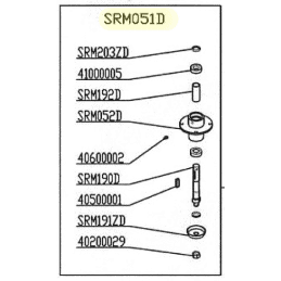 Palier de lame pour tondeuses de finition  Delmorino (ET120, PSM120, SRM, PRM, XRM)- SRM051D - DEL MORINO - Palier de lame et ac