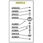 Palier de lame pour tondeuses de finition  Delmorino (ET120, PSM120, SRM, PRM, XRM)- SRM051D