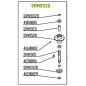 Rolamento de lâmina para cortadores de acabamento Delmorino (ET120, PSM120, SRM, PRM, XRM) - SRM051D
