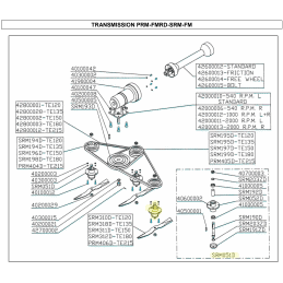 Palier de lame pour tondeuses de finition  Delmorino (ET120, PSM120, SRM, PRM, XRM)- SRM051D - DEL MORINO - Palier de lame et ac