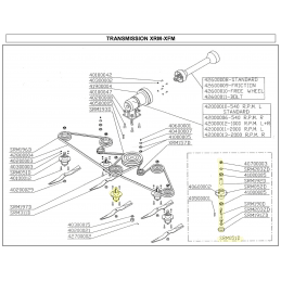 Messerlager für Delmorino Finishing-Mäher (ET120, PSM120, SRM, PRM, XRM) - SRM051D - DEL MORINO - Messerlager und Wechselstrom