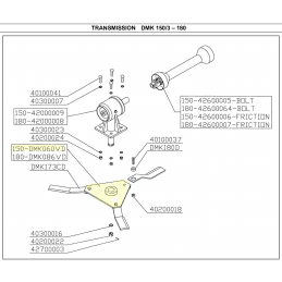Rolamento de lâmina para cortador rotativo Delmorino DMK150/3 - DMK060VD - DEL MORINO - Rolamento de lâmina e acessório - Jardin