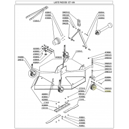 Roue pour tondeuse de finition 3 points Del Morino, Sitrex, Caroni - 42900001 - DEL MORINO - Pneu Tondeuse - Jardin Affaires
