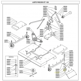Roue pour tondeuse de finition 3 points Del Morino, Sitrex, Caroni - 42900001 - DEL MORINO - Pneu Tondeuse - Jardin Affaires
