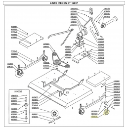 Roue pour tondeuse de finition 3 points Del Morino, Sitrex, Caroni - 42900001 - DEL MORINO - Pneu Tondeuse - Jardin Affaires