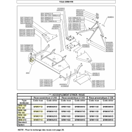 Rad für 3-Punkt-Finishing-Mäher Del Morino, Sitrex, Caroni - 42900001 - DEL MORINO - Pneumatische Reparatur - Garden Aff