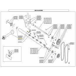 Vis de lame Delmorino 12x75, broyeur, Funny, Flipper, Centurion - 40100148 - DEL MORINO - Ecrou et vis de lame - Jardin Affaires