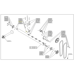 Vis de lame Delmorino 12x75, broyeur, Funny, Flipper, Centurion - 40100148 - DEL MORINO - Ecrou et vis de lame - Jardin Affaires