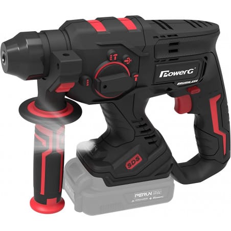 Perforateur Burineur Electrique PowerG PT190601 - 20V - 2.0Ah - POWER G - Outillage électroportatif - Jardin Affaires
