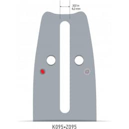 Guide de tronçonneuse Oregon PowerCut™ 40 cm .325" - jauge 1,5 mm - 168RNBK095