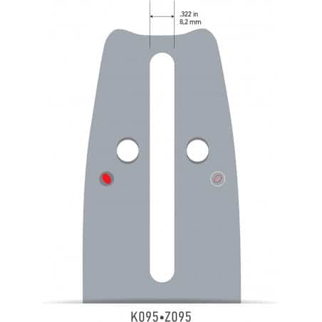 Guide de tronçonneuse Oregon PowerCut™ 40 cm .325" - jauge 1,5 mm - 168RNBK095