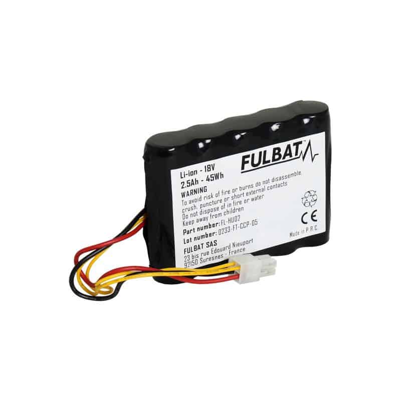 18V 2.5Ah BATTERIJ VOOR ROBOTMAAIER FULBAT FLHU02 18V 2.5Ah BATTERIJ VOOR ROBOTMAAIER FULBAT FLHU02