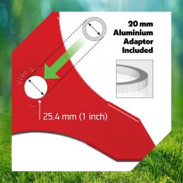 Cuchilla para desbrozadora Ø 300 mm 2 dientes 3 mm - Oregon 295504-0 - OREGON - Cuchilla para desbrozadora - Jardinaffaires 