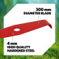 Bosmaaier mes Ø 300 mm 2 Tanden 4 mm - Oregon 295505-0 Bosmaaier mes Ø 300 mm 2 Tanden 4 mm - Oregon 295505-0