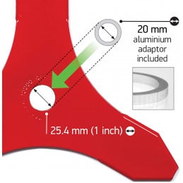 Cuchilla para desbrozadora universal con 8 dientes, Ø 23 cm, One-For-All - Oregon 295502-0 - OREGON - Cuchilla para desbrozadora