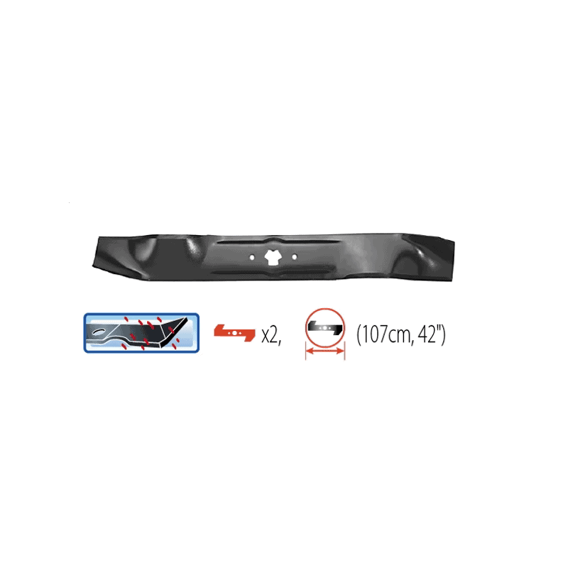 MTD lawn mower blade 107 cm / 42" - Oregon P630453800102