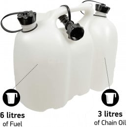 Tanica doppio scomparto 6 L + 3 L - OREGON 562406 - OREGON - Tanica - Jardinaffaires 