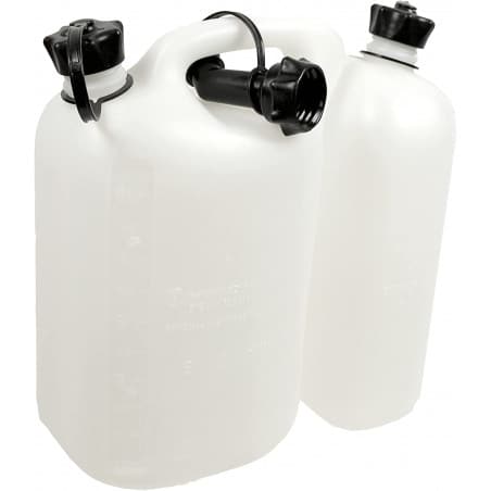Jerrican double compartiment 5 L + 3 L blanc transparent - OREGON 562408 - OREGON - Jerrican - Jardin Affaires