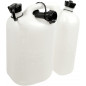 Bidón doble compartimento 5 L + 3 L blanco transparente - OREGON 562408