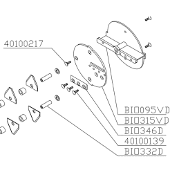 Disque de support de lame Del Morino  BIO315VD - DEL MORINO - Support de lame - Jardin Affaires 