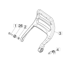 Chain brake handle - JARDIN AFFAIRES - Spare parts & conso - Jardinaffaires 